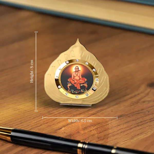 Shri_Swami_Samarth_Golden_Leaf_Idol_for_Car_Dashboard,_Home_Temple,_Office_Desk_&_Pooja