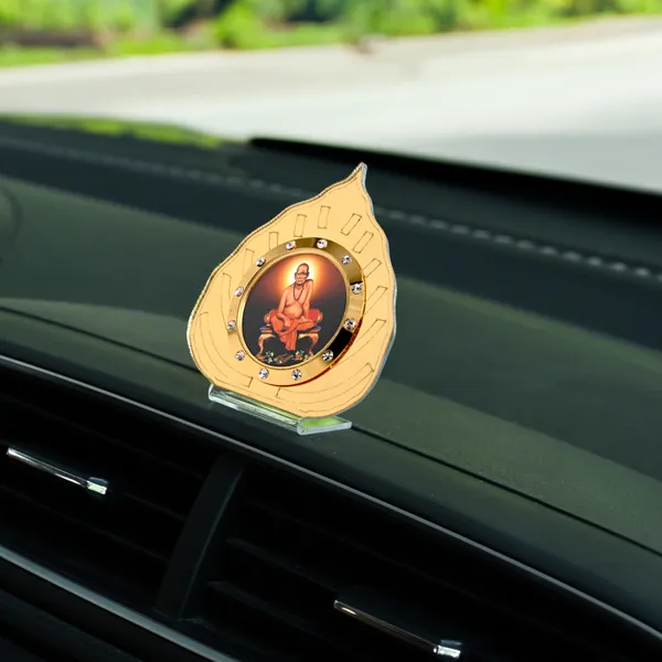 Shri_Swami_Samarth_Golden_Leaf_Idol_for_Car_Dashboard,_Home_Temple,_Office_Desk_&_Pooja