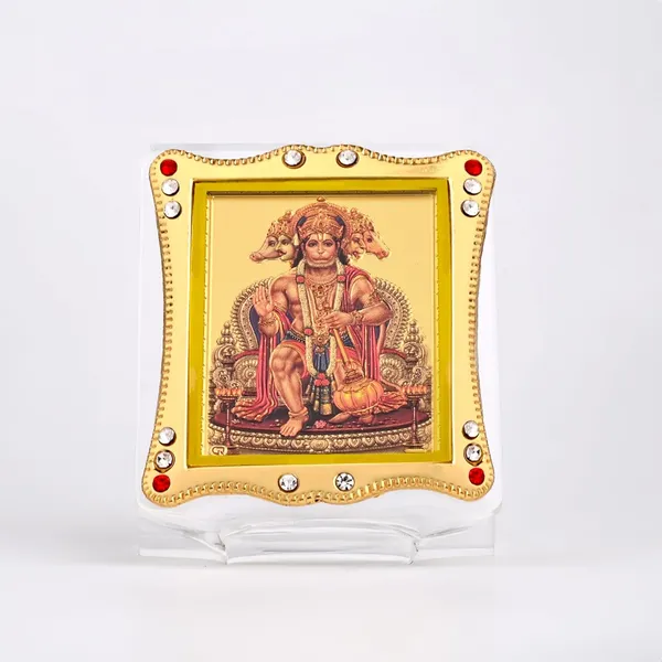 Panchmukhi_Hanuman_Gold_Plated_Frame_Idol_For_Car_Dashboard,_Home_Temple,_Office_Desk_&_Pooja