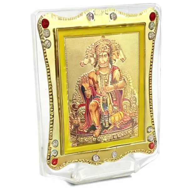 Panchmukhi_Hanuman_Gold_Plated_Frame_Idol_For_Car_Dashboard,_Home_Temple,_Office_Desk_&_Pooja
