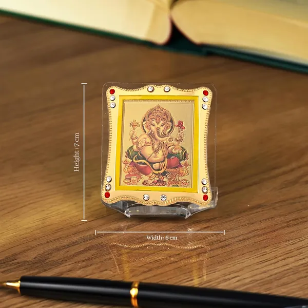 Lord_Ganesha_Gold_Plated_Frame_Idol_For_Car_Dashboard,_Home_Temple,_Office_Desk_&_Pooja