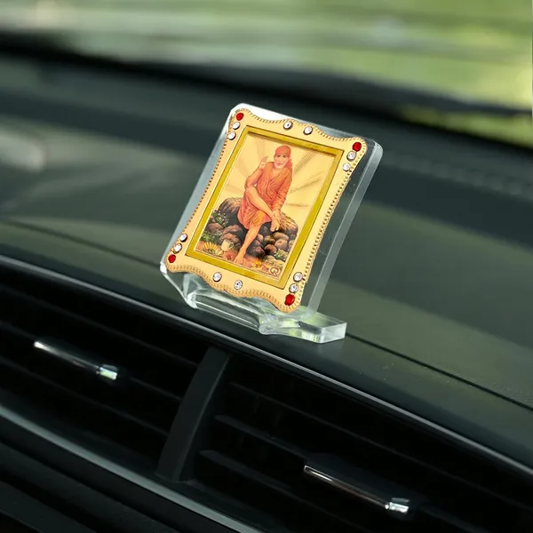 Sai_Baba_Gold_Plated_Frame_Idol_For_Car_Dashboard,_Home_Temple,_Office_Desk_&_Pooja