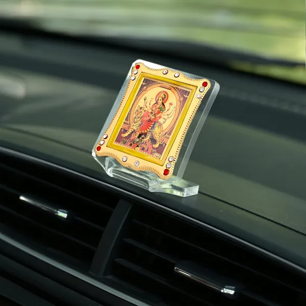 Maa_Durga_Gold_Plated_Frame_Idol_For_Car_Dashboard,_Home_Temple,_Office_Desk_&_Pooja