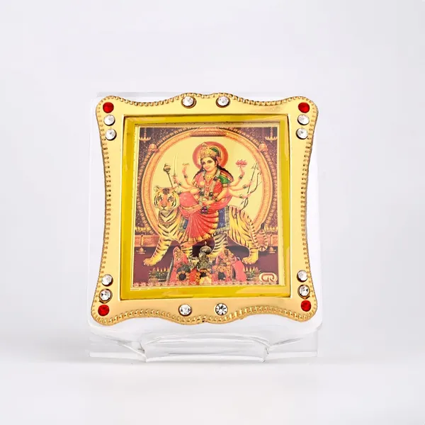 Maa_Durga_Gold_Plated_Frame_Idol_For_Car_Dashboard,_Home_Temple,_Office_Desk_&_Pooja