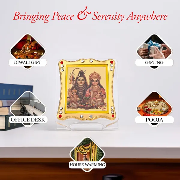 Lord_Shiv_Parivar_Shiva_Parvati,_Ganesh_&_Kartikeya_Gold_Plated_Frame_Idol_For_Car_Dashboard,_Home_Temple,_Office_Desk_&_Pooja
