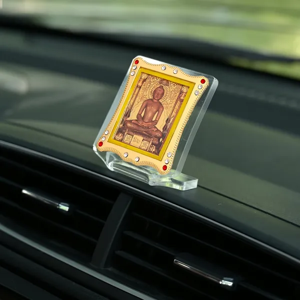 Lord_Jain_Mahavir_Swami_Gold_Plated_Frame_Idol_For_Car_Dashboard,_Home_Temple,_Office_Desk_&_Pooja