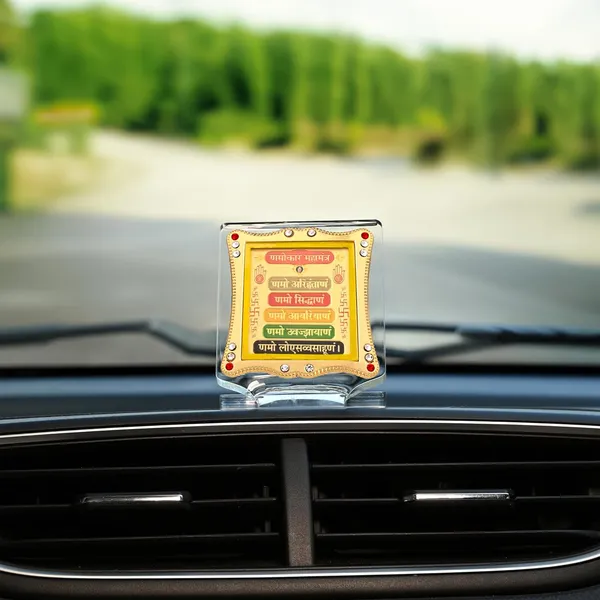 Namokar_Mantra_Gold_Plated_Frame_Idol_For_Car_Dashboard,_Home_Temple,_Office_Desk_&_Pooja