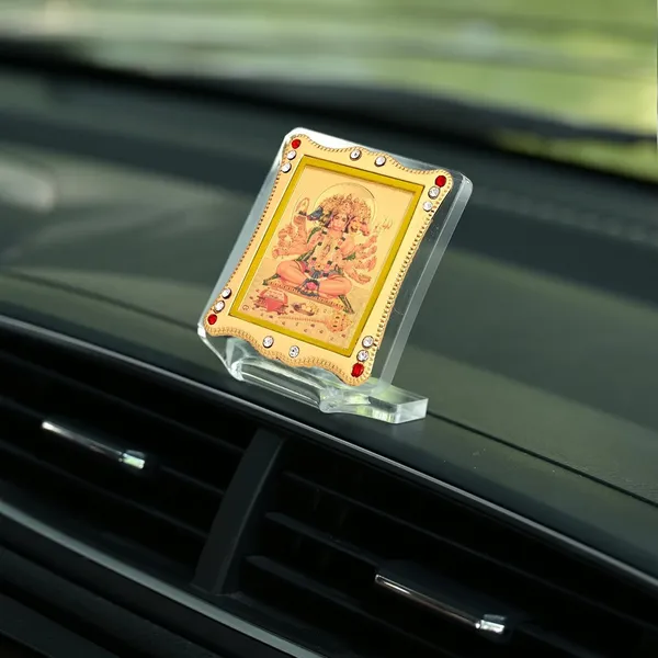 Panchmukhi_Hanuman_Gold_Plated_Frame_Idol_For_Car_Dashboard,_Home_Temple,_Office_Desk_&_Poojar