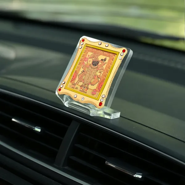 Shrinath_Ji_(Krishna)_Gold_Plated_Frame_Idol_For_Car_Dashboard,_Home_Temple,_Office_Desk_&_Pooja