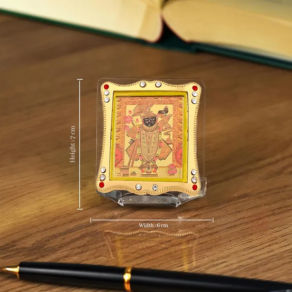 Shrinath_Ji_(Krishna)_Gold_Plated_Frame_Idol_For_Car_Dashboard,_Home_Temple,_Office_Desk_&_Pooja