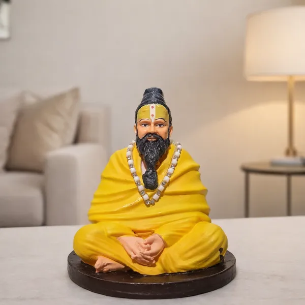 Premanand_Maharaj_Idol_Resin_Statue_for_Car_Dashboard_Home_Temple_Pooja_Room_Decor_Hand_Painted_Spiritual_Guru_Murti_for_Meditation_Space_Religious_Gift_Yellow_Saffron_Robe