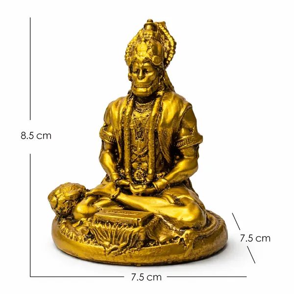 Meditating_Hanuman_Idol_Golden_Resin_Statue_|_Bajrangbali_Murti_for_Car_Dashboard,_Home_Temple_&_Pooja_Room_|_Dhyan_Mudra_Hanuman_Statue_for_Vastu,_Meditation_&_Religious_Gift_(8.5_cm)