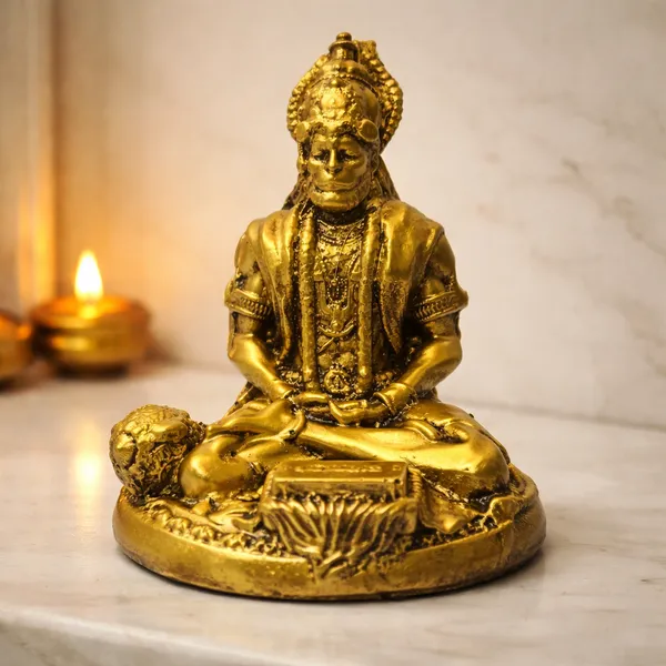 Meditating_Hanuman_Idol_Golden_Resin_Statue_|_Bajrangbali_Murti_for_Car_Dashboard,_Home_Temple_&_Pooja_Room_|_Dhyan_Mudra_Hanuman_Statue_for_Vastu,_Meditation_&_Religious_Gift_(8.5_cm)