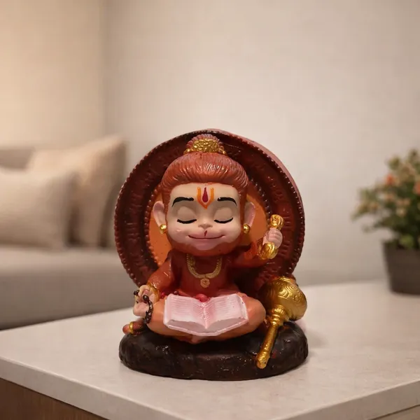Bal_Reading_Hanuman_Idol_|_Child_Hanuman_Reading_Holy_Book_with_Gada_|_Hindu_God_Murti_for_Car_Dashboard,_Home_Temple,_Puja_D�cor,_Office_Desk_&_Gift_Item