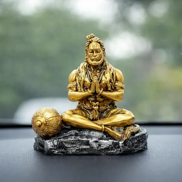 Antique_Gold_Lord_Hanuman_Idol_with_Gada_|_Divine_Sitting_Bajrangbali_Statue_for_Temple,_Office_&_Spiritual_Decor