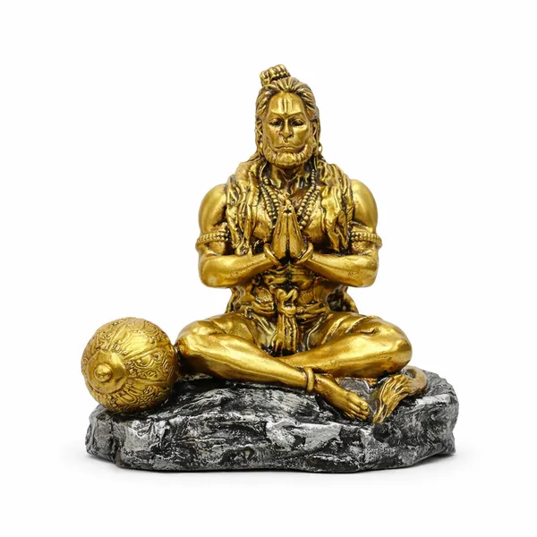 Antique_Gold_Lord_Hanuman_Idol_with_Gada_|_Divine_Sitting_Bajrangbali_Statue_for_Temple,_Office_&_Spiritual_Decor
