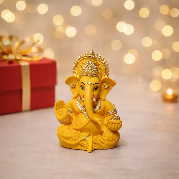 Lord_Ganesha_Idol_Yellow_with_Golden_Accents_|_Small_Ganpati_Murti_for_Car_Dashboard,_Home_Temple_Decor,_Office_Desk_&_Car_Dashboard_|_Hindu_God_Idol_for_Ganesh_Chaturthi_&_Diwali_Gift