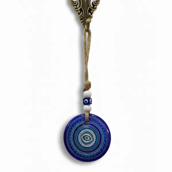 Evil_Eye_Hanging_Mandala_Art_for_Car_Dashboard_Rear_Mirror,_Home_&_Door_D�cor_|_Blue_Nazar_Battu_Wall_Hanging_with_Jute_Rope_|_Vastu_&_Spiritual_Decorative_Glass_Hanging_for_Entrance,_Living_Room,_Office_(24.5_cm)