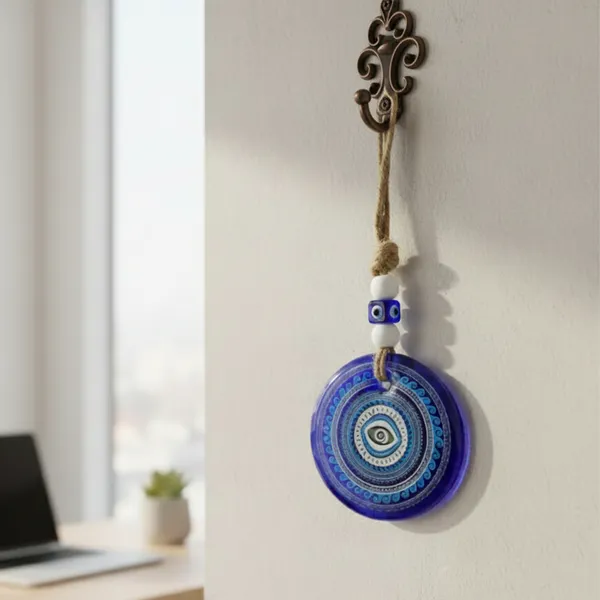 Evil_Eye_Hanging_Mandala_Art_for_Car_Dashboard_Rear_Mirror,_Home_&_Door_D�cor_|_Blue_Nazar_Battu_Wall_Hanging_with_Jute_Rope_|_Vastu_&_Spiritual_Decorative_Glass_Hanging_for_Entrance,_Living_Room,_Office_(24.5_cm)