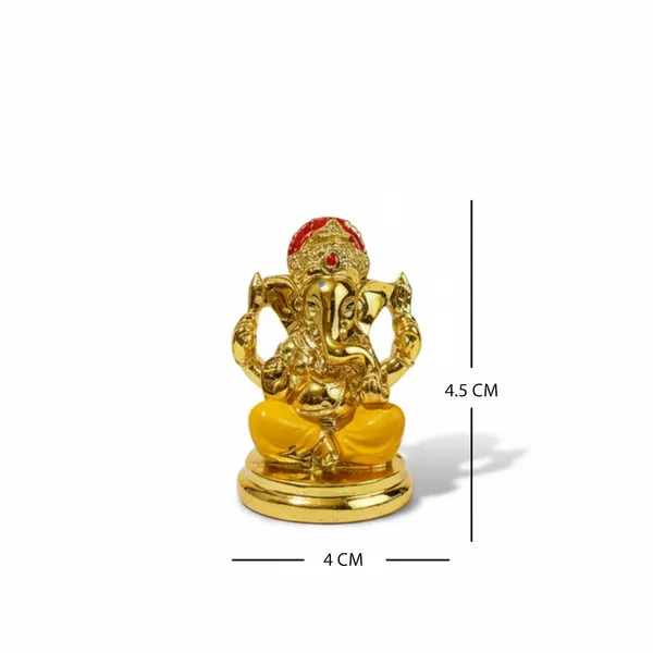 Golden_Ganesha_Idol_with_Yellow_Dhoti_|_Mini_Lord_Ganesh_Statue_for_Home_Temple,_Office_Desk_&_Car_Dashboard_|_Vastu_Ganpati_Murti_for_Diwali,_Housewarming_&_Gift_D�cor