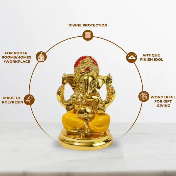 Golden_Ganesha_Idol_with_Yellow_Dhoti_|_Mini_Lord_Ganesh_Statue_for_Home_Temple,_Office_Desk_&_Car_Dashboard_|_Vastu_Ganpati_Murti_for_Diwali,_Housewarming_&_Gift_D�cor