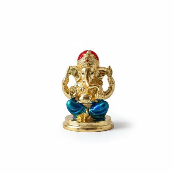 Golden_Ganesha_Idol_With_Blue_Dhoti_Mini_Decorative_Murti_for_Home_Temple_Office_Desk_Car_Dashboard_Spiritual_Vastu_Gift