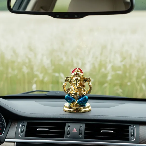 Golden_Ganesha_Idol_With_Blue_Dhoti_Mini_Decorative_Murti_for_Home_Temple_Office_Desk_Car_Dashboard_Spiritual_Vastu_Gift