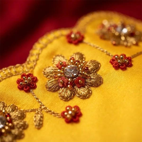 Puja_Aasan_16_x_16_Inch_for_God_Idol_&_Pooja_Chowki_|_Royal_Yellow_Satin_Fabric_with_Moti_Sequin_Embroidery_|_Decorative_Pooja_Asan_for_Ganesh,_Lakshmi_&_Daily_Puja_Rituals
