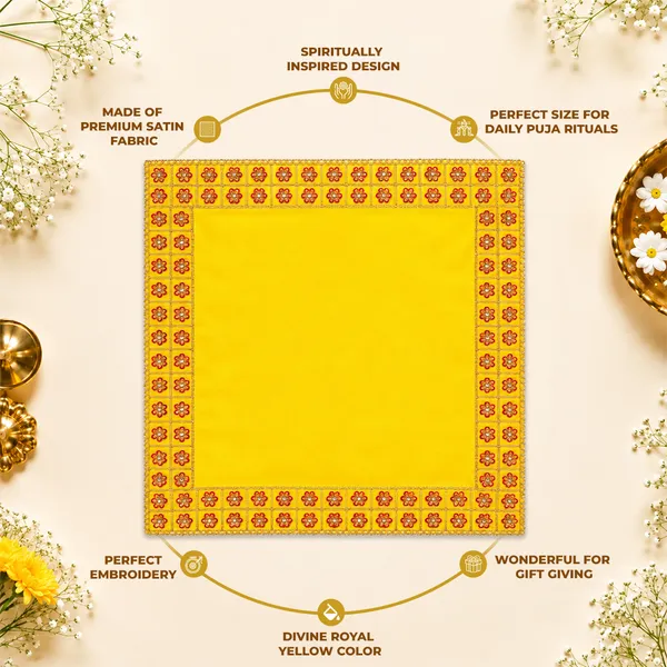 Puja_Aasan_16_x_16_Inch_for_God_Idol_&_Pooja_Chowki_|_Royal_Yellow_Satin_Fabric_with_Moti_Sequin_Embroidery_|_Decorative_Pooja_Asan_for_Ganesh,_Lakshmi_&_Daily_Puja_Rituals