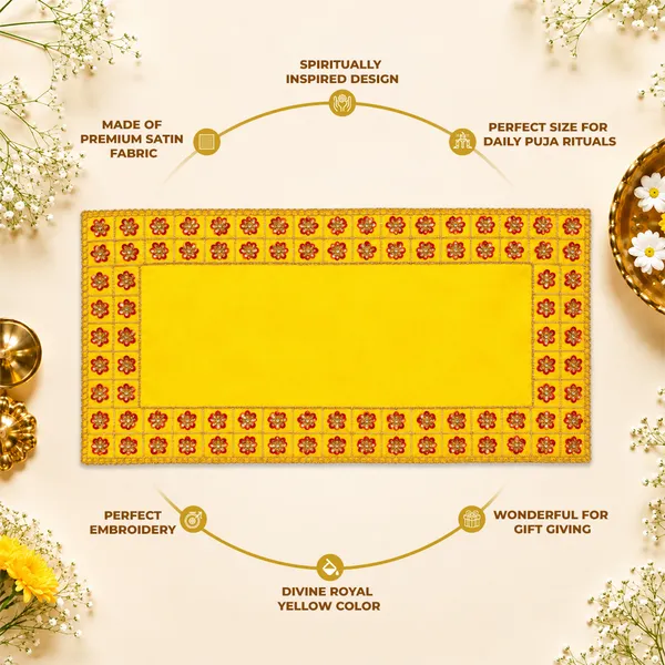 Puja_Aasan_14_x_8_Inch_for_God_Idol_&_Pooja_Chowki_|_Royal_Yellow_Premium_Satin_Fabric_with_Moti_Sequin_Embroidery_|_Decorative_Pooja_Asan_for_Ganesh,_Lakshmi_&_Daily_Puja