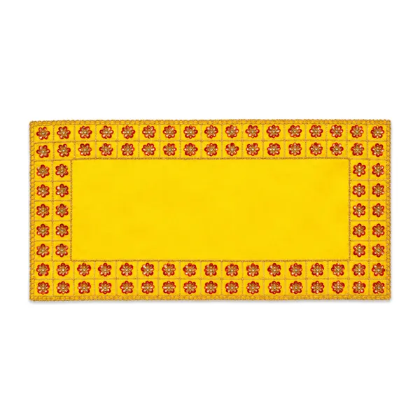 Puja_Aasan_14_x_8_Inch_for_God_Idol_&_Pooja_Chowki_|_Royal_Yellow_Premium_Satin_Fabric_with_Moti_Sequin_Embroidery_|_Decorative_Pooja_Asan_for_Ganesh,_Lakshmi_&_Daily_Puja