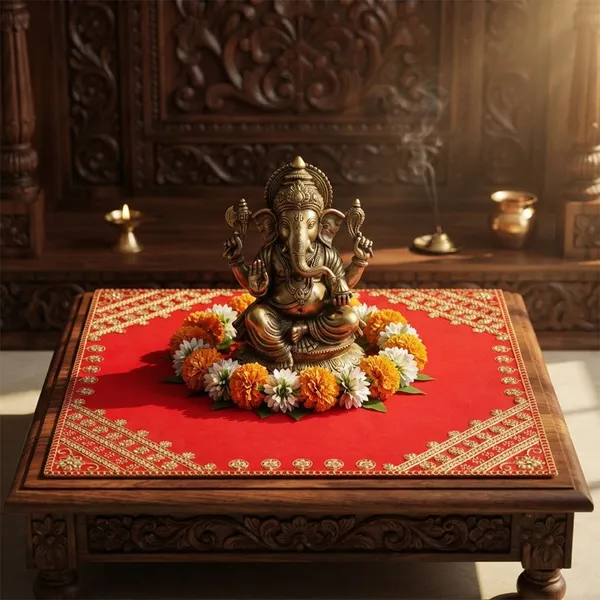 Puja_Aasan_16_x_16_Inch_for_God_Idol_&_Pooja_Chowki_|_Royal_Red_Premium_Satin_Fabric_with_Moti_Sequin_Embroidery_|_Decorative_Pooja_Asan_for_Ganesh,_Lakshmi_&_Daily_Puja
