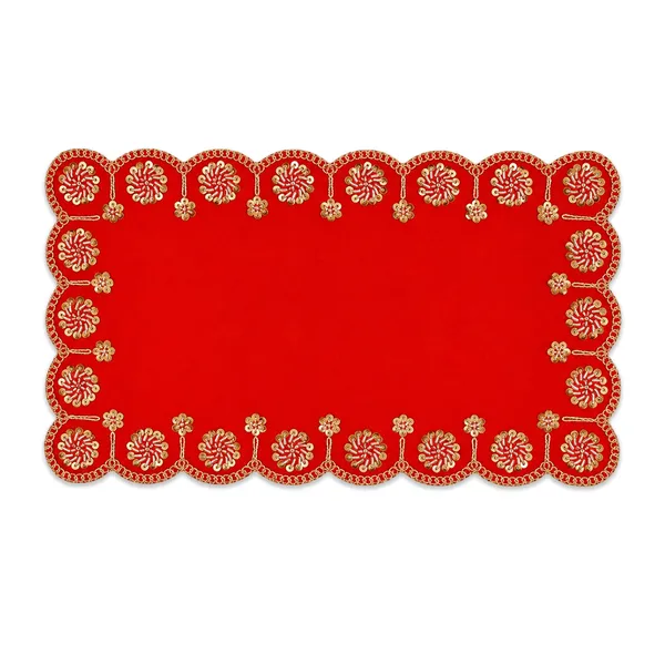 Puja_Aasan_14_x_8_Inch_for_God_Idol_&_Pooja_Chowki_|_Royal_Red_Premium_Satin_Fabric_with_Moti_Sequin_Embroidery_|_Decorative_Pooja_Asan_for_Ganesh,_Lakshmi_&_Daily_Puja