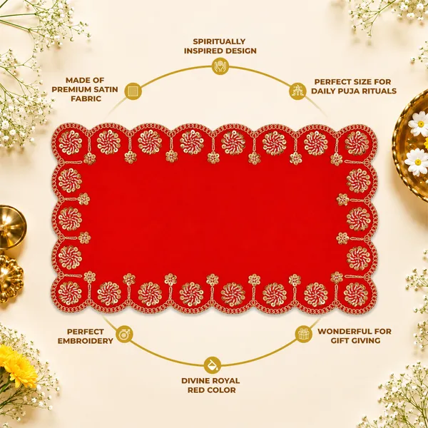 Puja_Aasan_14_x_8_Inch_for_God_Idol_&_Pooja_Chowki_|_Royal_Red_Premium_Satin_Fabric_with_Moti_Sequin_Embroidery_|_Decorative_Pooja_Asan_for_Ganesh,_Lakshmi_&_Daily_Puja
