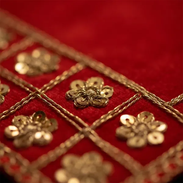 Puja_Aasan_14_x_8_Inch_for_God_Idol_&_Pooja_Chowki_|_Royal_Red_Premium_Satin_Fabric_with_Moti_Sequin_Embroidery_|_Decorative_Pooja_Asan_for_Ganesh,_Lakshmi_&_Daily_Puja
