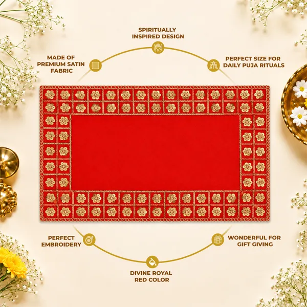 Puja_Aasan_14_x_8_Inch_for_God_Idol_&_Pooja_Chowki_|_Royal_Red_Premium_Satin_Fabric_with_Moti_Sequin_Embroidery_|_Decorative_Pooja_Asan_for_Ganesh,_Lakshmi_&_Daily_Puja