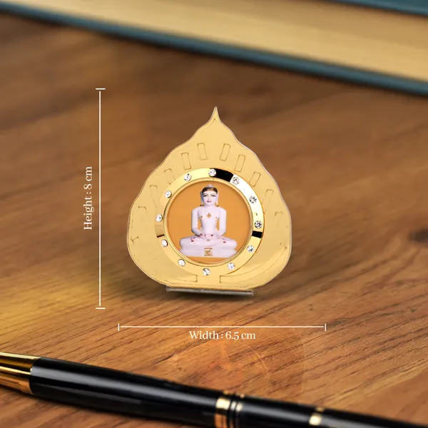 Mahavir_Swami_Golden_Leaf_Idol_for_Car_Dashboard,_Home_Temple,_Office_Desk_&_Pooja