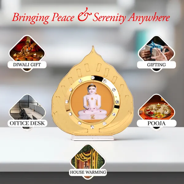 Mahavir_Swami_Golden_Leaf_Idol_for_Car_Dashboard,_Home_Temple,_Office_Desk_&_Pooja