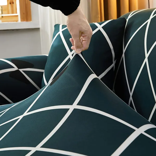 Green_&_White_Polyester_Geometric_Slip_Cover