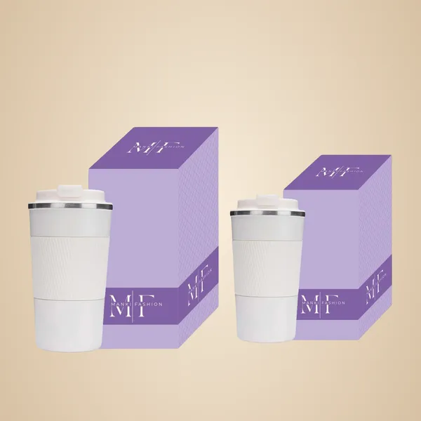 White_Insulated_Coffee_Tumbler_With_Spill_Proof_Flip_Lid_|_Stainless_Steel_(Set_Of_2)_(380_Ml_&_510_Ml)