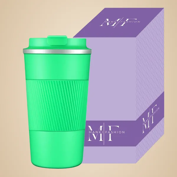 Fruit_Green_Stainless_Steel_Reusable_Insulated_Coffee_Cup_With_Leakproof_Lid