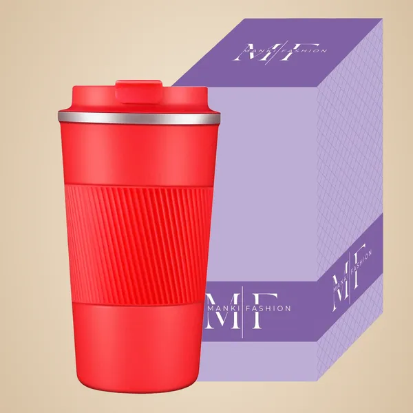 Red_Stainless_Steel_Reusable_Insulated_Coffee_Cup_With_Leakproof_Lid