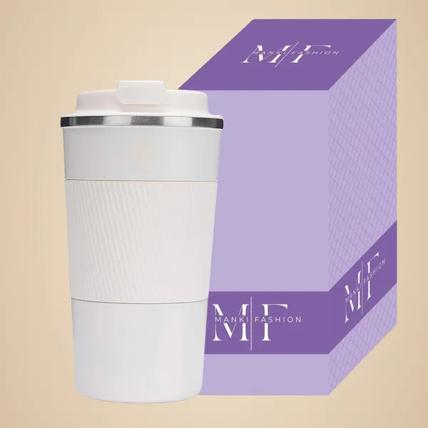 White_Stainless_Steel_Reusable_Insulated_Coffee_Cup_With_Leakproof_Lid