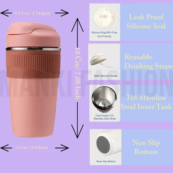 Mauve_Personalised_Coffee_Mug_With_Inbuilt_Straw_And_Sip_Lid_Leak_Proof_Double_Wall_Stainless_Steel_|_Your_Name_Print_(480_Ml)