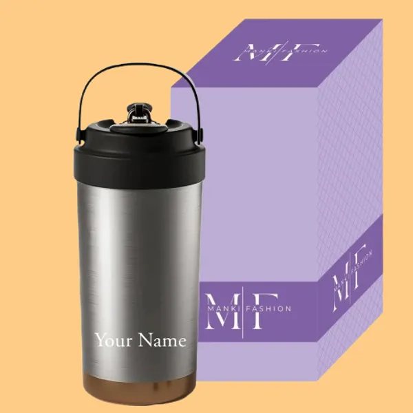 Silver_Personalised_Stainless_Steel_Coffee_Mug_With_Silicon_Grip_|_Hot_For_6_Hrs_|_Travel_Coffee_Your_Name_Print_Vacuum_Insulated_Mug_(500_Ml)