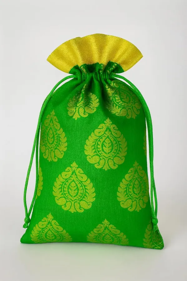 Green_Drawstrings_Potli_Bag_For_Gifting__(_23X18CM_)