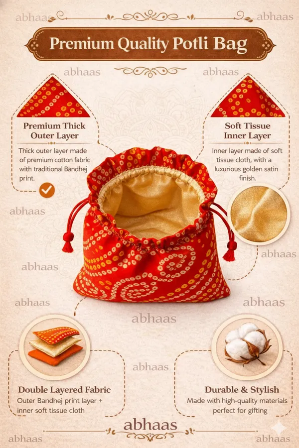 Abhaas_Drawstrings_Potli_Bag_for_Gifting_|_5X7In_Bandhej_|_for_Ladies_Wedding,_Party_Bag_Potli_Leaf_Print_for_Women_Kitty_Parties_Reusable_Return_Gift_Purpose,_Shagun_Pouch,_Candy_Bags