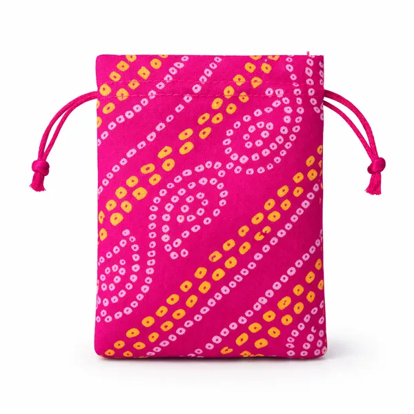 Abhaas_Drawstrings_Potli_Bag_for_Gifting_|_5X7In_Bandhej_|_for_Ladies_Wedding,_Party_Bag_Potli_Leaf_Print_for_Women_Kitty_Parties_Reusable_Return_Gift_Purpose,_Shagun_Pouch,_Candy_Bags