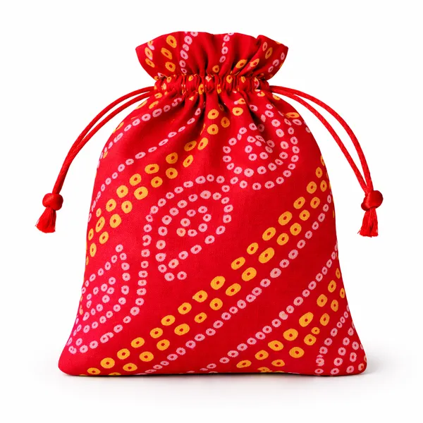 Abhaas_Drawstrings_Potli_Bag_for_Gifting_|_5X7In_Bandhej_|_for_Ladies_Wedding,_Party_Bag_Potli_Leaf_Print_for_Women_Kitty_Parties_Reusable_Return_Gift_Purpose,_Shagun_Pouch,_Candy_Bags