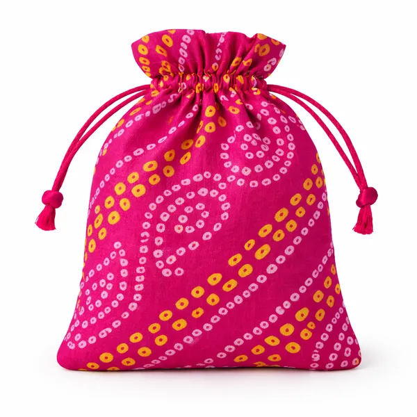 Abhaas_Drawstrings_Potli_Bag_for_Gifting_|_5X7In_Bandhej_|_for_Ladies_Wedding,_Party_Bag_Potli_Leaf_Print_for_Women_Kitty_Parties_Reusable_Return_Gift_Purpose,_Shagun_Pouch,_Candy_Bags